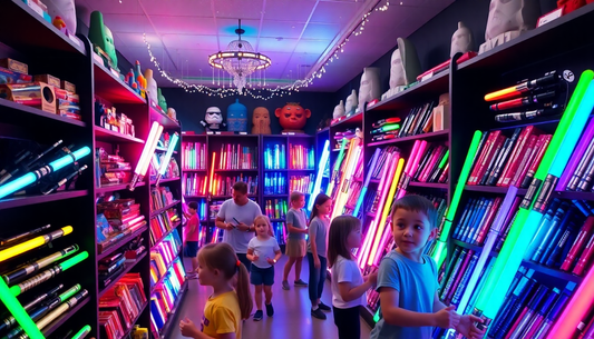 Unleash Your Child's Inner Jedi: Discover the Thrilling World of Flashing Lightsaber Laser Sword Toys at Children Toys Store