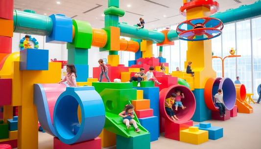 Unlock Your Child's Imagination with the Big Building Blocks Pipeline Playground from ChildrenToyStore.com