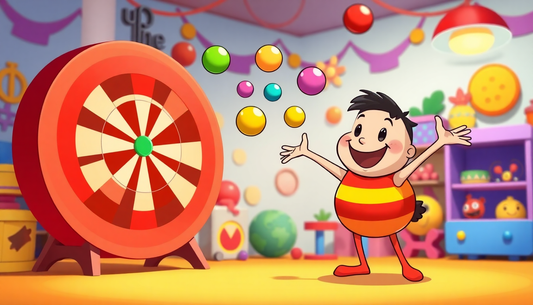 Unleash Your Child's Imagination with the Cartoon Target Throwing Ball Dart Board Toy from Children Toys Store