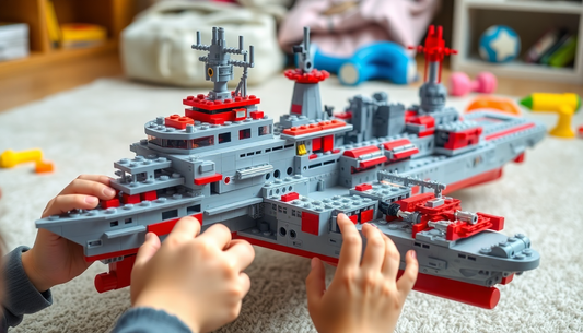 Unleash Your Child's Imagination with the Incredible Military Warships Cruiser Ship Building Blocks Set