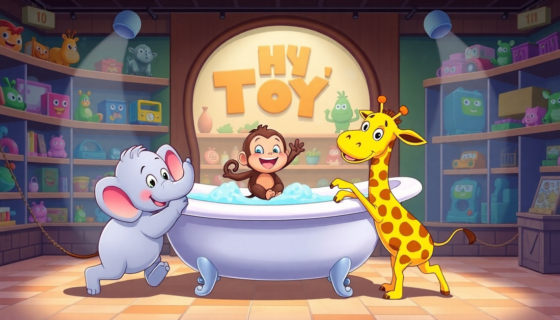 Discover the Joy of Bath Time with Cute Cartoon Animal Pull Toys from ChildrenToyStore.com