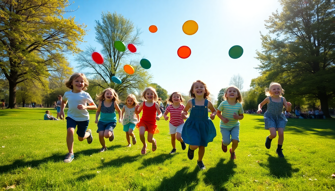 Unleash Outdoor Fun with the Kids Flat Throw Disc Ball from ChildrenToyStore.com