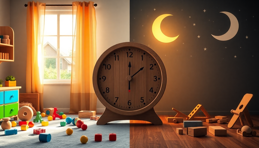 Day and night together with wooden toys at ChildrenToysStore.com
