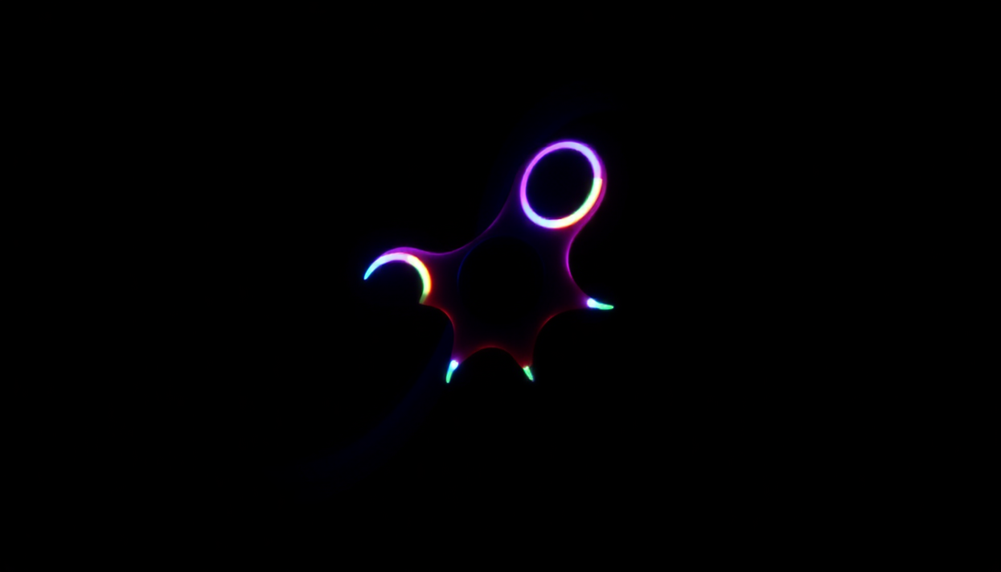 Luminous LED Light Fidget Spinner Hand Top Spinners Glow in Dark Light at ChildrenToysStore.com