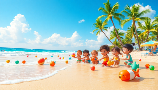 Splash into Summer Fun with Our New Beach Cartoon Soft Rubber Toys!
