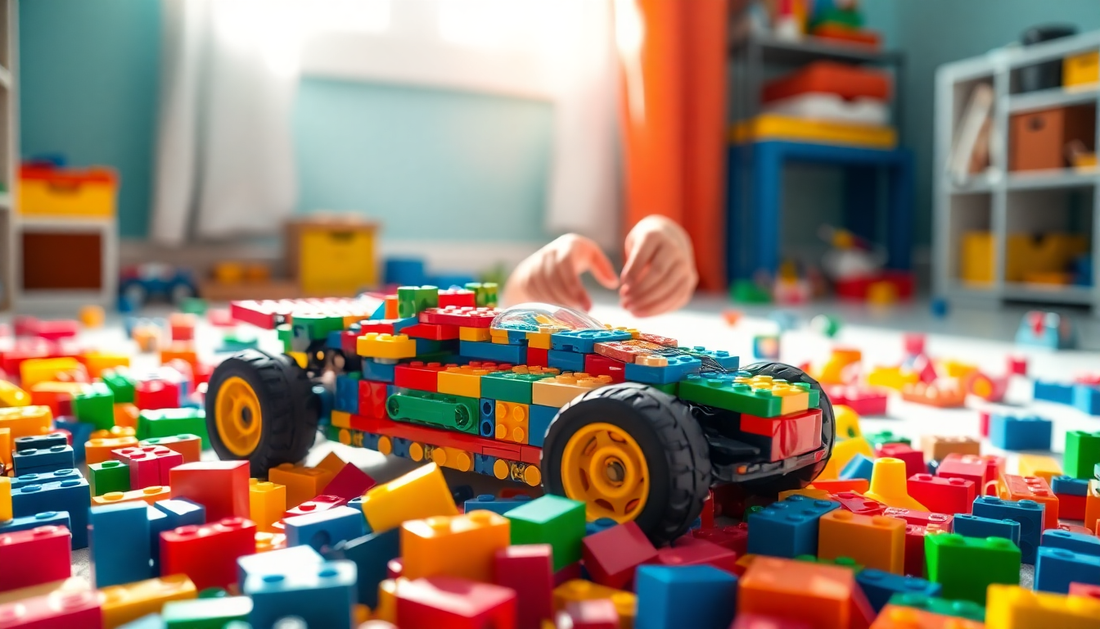 Discover the Joy of Puzzle Assembling Remote Control Car DIY Building Blocks at ChildrenToysStore.com