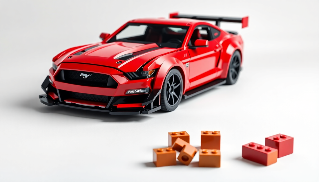 Unleash the Thrill: Ford Mustang GT Racing Assembled Building Block Toys at ChildrenToysStore.com