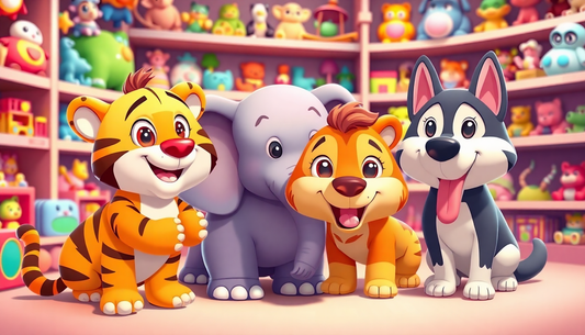 Discover the Enchanting World of Cartoon Animal Toys at ChildrenToysStore.com