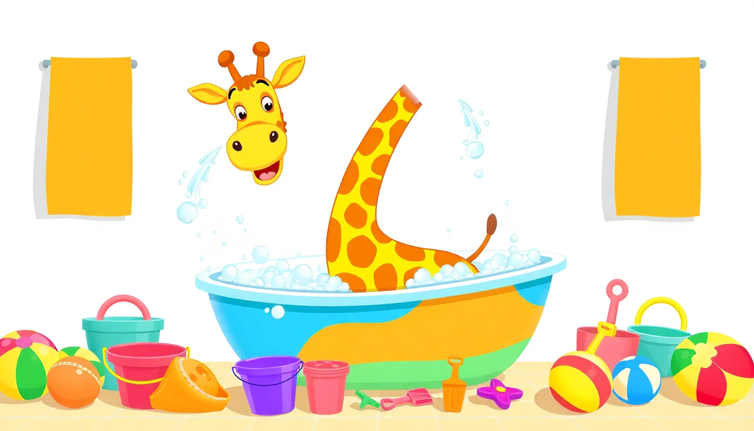Discover the Joy of Bath Time with the Children Bath Toy Electric Cartoon Giraffe Shower