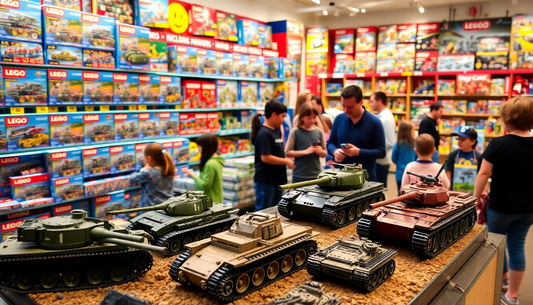 Unleash Your Child's Imagination with Military Weapon Tank Model Building Blocks from Children Toys Store