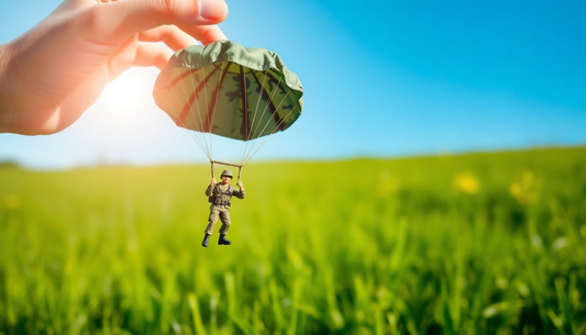 Unleash Your Child's Imagination with the Hand Throwing Mini Soldier Camouflage Parachute Toy from ChildrenToysStore.com