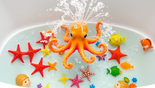 Unleash the Aquatic Fun with the Octopus Fountain Bath Toy from ChildrenToysStore.com