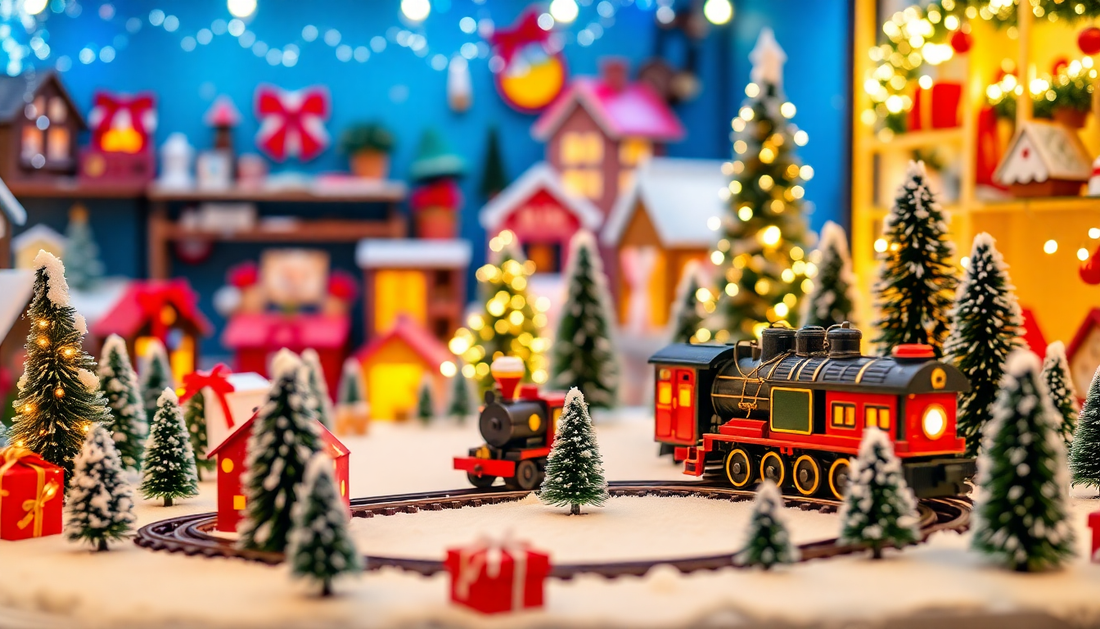 Bring the Magic of Christmas to Life with the Electric Christmas Train Toy Set from Children Toys Store