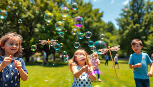 Discover the Magic of Bamboo Dragonfly Bubble Toys at ChildrenToyStore.com