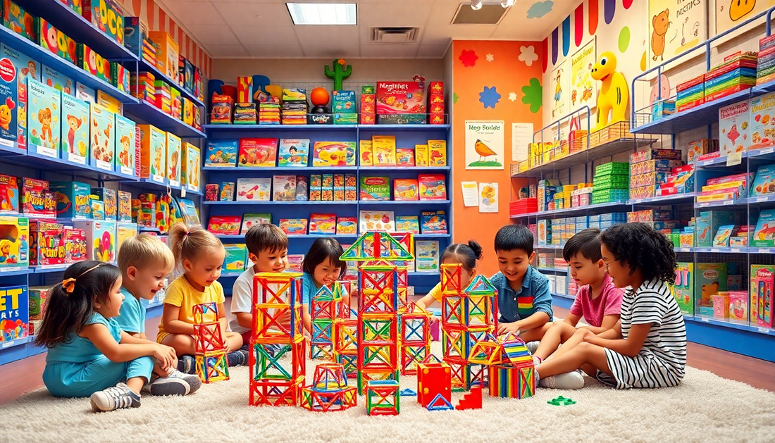 Unleash Your Child's Creativity with the Magnetic Stick Designer Building Blocks Set from ChildrenToyStore.com