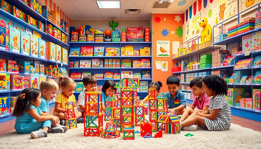 Unleash Your Child's Creativity with the Magnetic Stick Designer Building Blocks Set from ChildrenToyStore.com