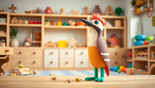 Unlock Your Child's Potential with the Montessori Magnetic Woodpecker Catching Toy from ChildrenToysStore.com