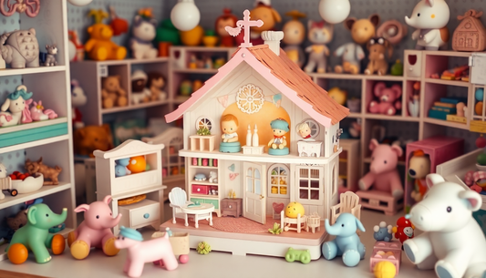 Discover the Enchanting Elephant Baby Dollhouse Miniatures at ChildrenToysStore.com