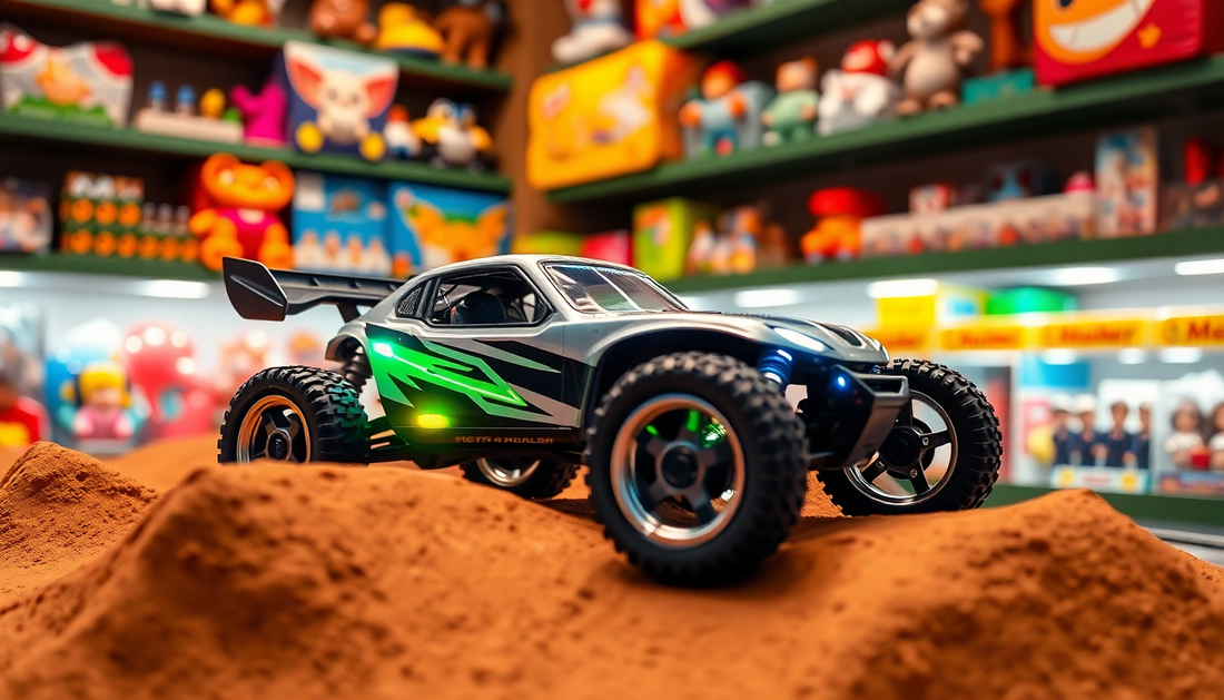 Unleash the Thrill of Off-Road Adventure with the RC Car with LED Lights Buggy from Children Toys Store