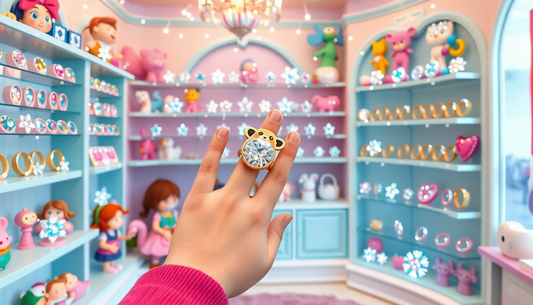 Discover the Enchanting Adjustable Ring Cartoon Crystal at ChildrenToysStore.com