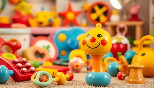 Unlock Your Baby's Senses with the Mesmerizing Baby Music Flashing Rattle Toys at Children Toys Store