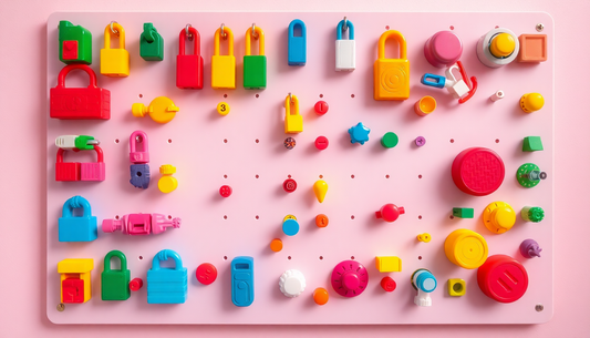 Unlock Your Child's Potential with the Children Lock DIY Busy Board from ChildrenToysStore.com