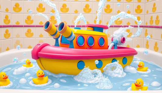 Unleash Your Child's Imagination with the Electric Water Rotating Spray Ship Toy from ChildrenToysStore.com