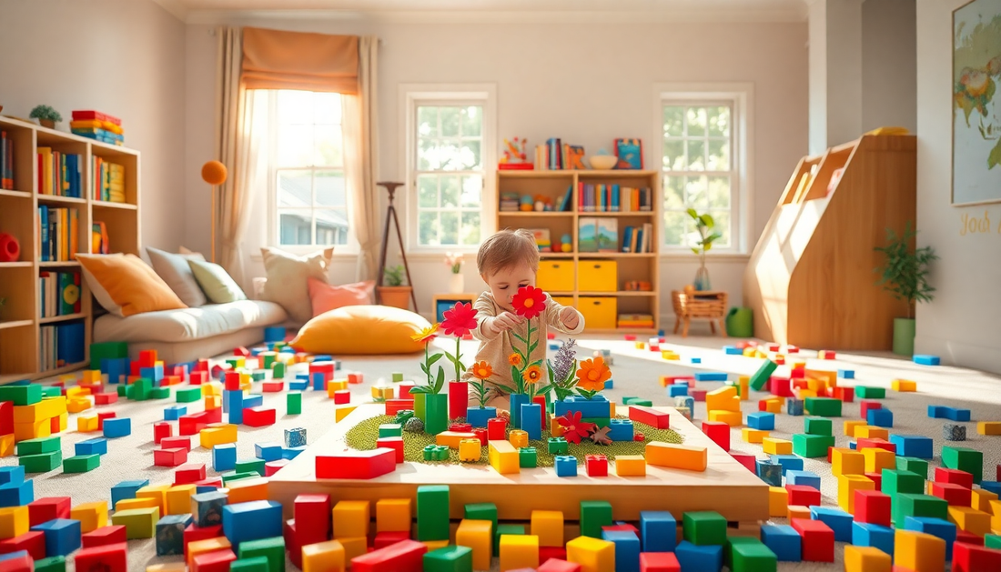 Discover the Joy of Flower DIY Decoration Blocks at Children Toys Store