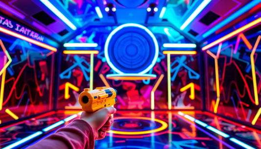 Unleash the Fun with the Gun Toy Hover Shot Game at ChildrenToysStore.com