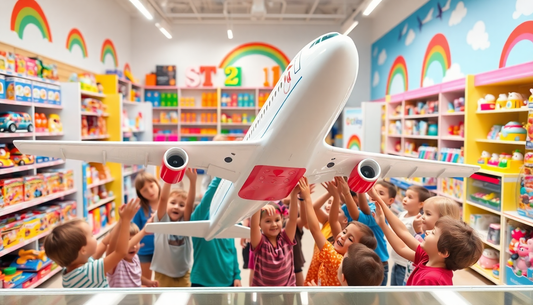 Soar to New Heights with the Air Bus Model Kids Children Plane Toy from Children Toys Store