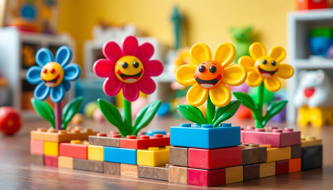 Unlock Your Child's Creativity with Plants Bricks Pet Mini Chompers-Flower Building Blocks