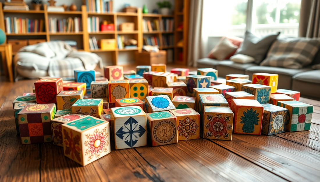 Unlock Your Child's Potential with the 9 Pcs Six-sided 3D Cubes Jigsaw Puzzles Tray from ChildrenToyStore.com