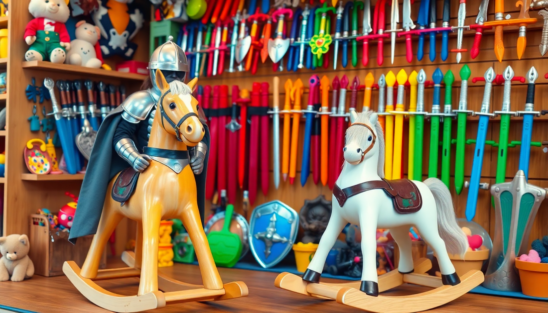 Discover the Ultimate Toy Treasures at Children Toys Store: Weapons, Helmets, Capes, Swords, and Horses for Endless Adventure