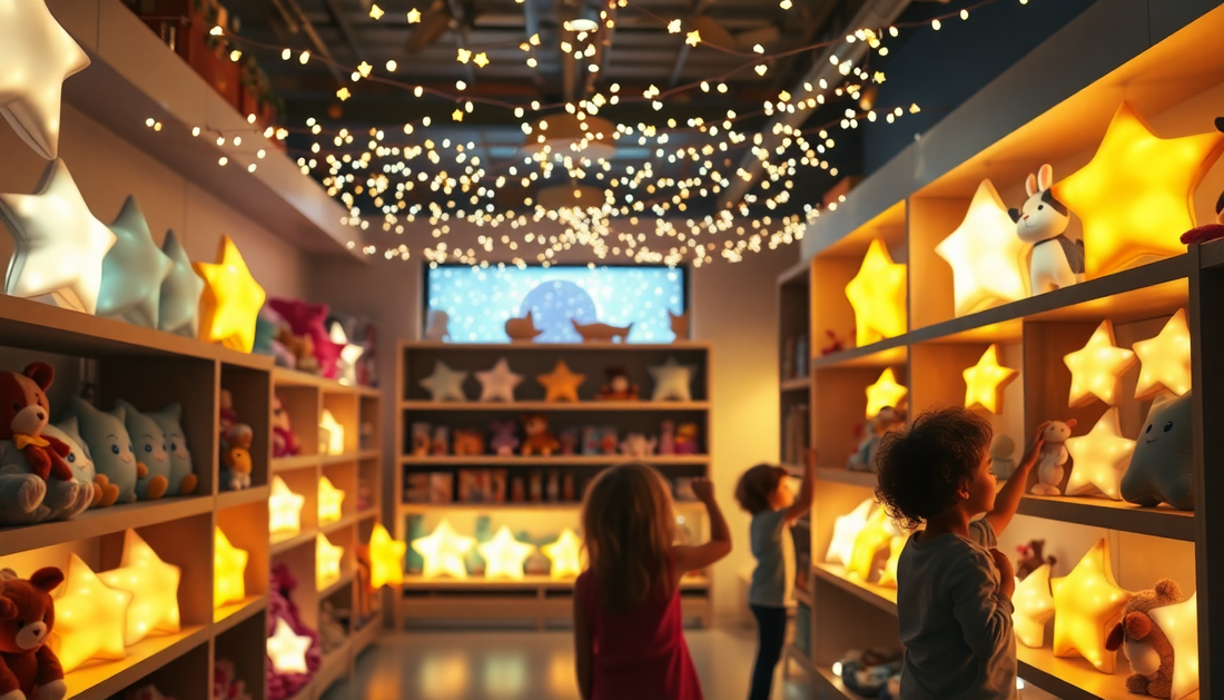 Illuminate Your Child's Bedtime with the Enchanting Creative Luminous Pillow Stars