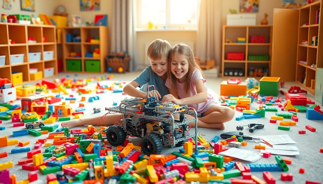 Discover the Joy of Building: Children DIY Assembled Electric Model Building Block Toys at ChildrenToysStore.com