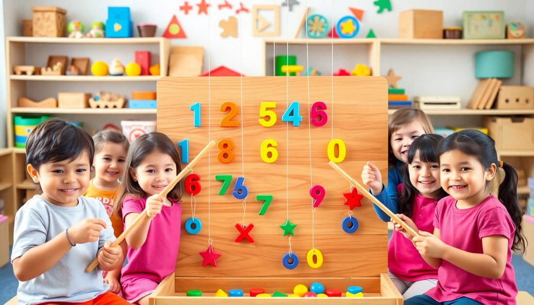 Unlock Your Child's Mathematical Potential with the Board Math Fishing Montessori Toy from Children Toys Store