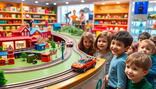 Discover the Thrill of Racing Rail Car Models at Children Toys Store