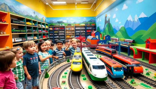 Unlock Your Child's Imagination with the Simulation Alloy Metal High Speed Rail Toy from ChildrenToysStore.com