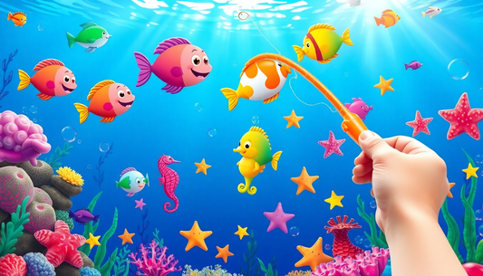 Discover the Wonders of the Deep: Magnetic Fishing Game for Marine Life Cognition at ChildrenToyStore.com