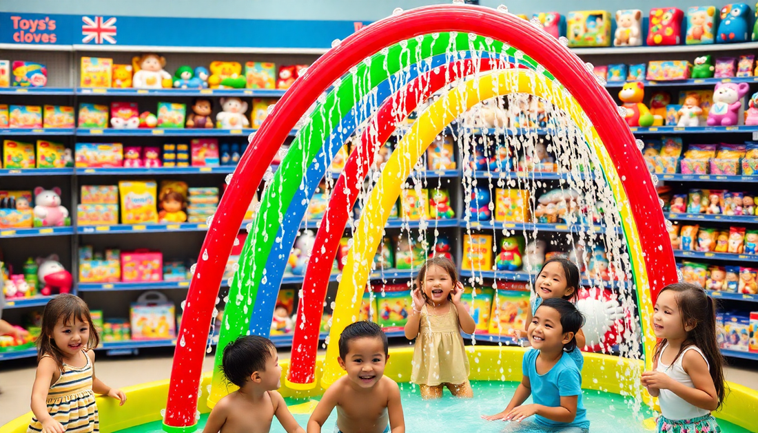 Splash into Fun with the Rainbow Shower Water Game Toy at ChildrenToysStore.com