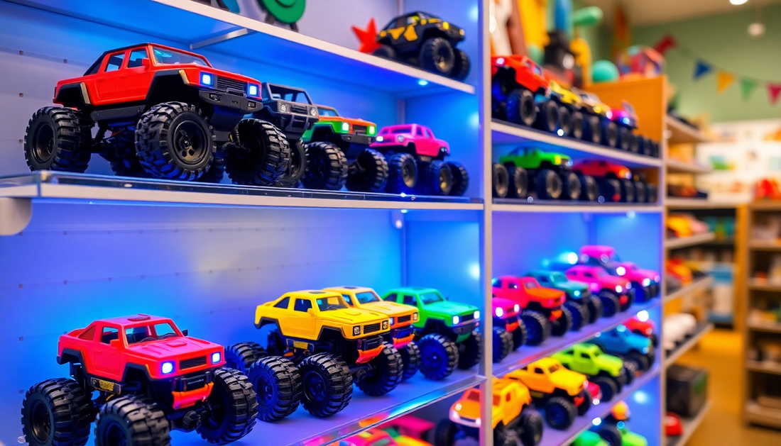 Discover the Thrill of Off-Road Adventure with the Car With Led Lights Off-Road Trucks at ChildrenToysStore.com