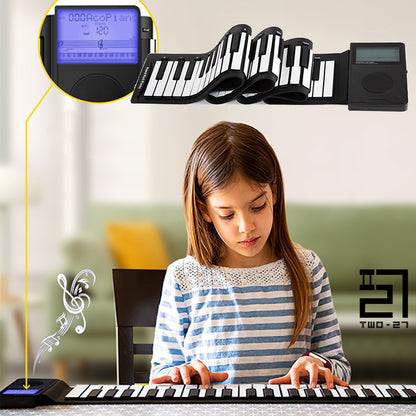 E Piano Flexible 88-key Digital Roll Up Hand Roll-Up Cheap Kids