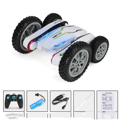 Remote Control Car Toy Butterfly Car Rollover Double-sided Car With Light