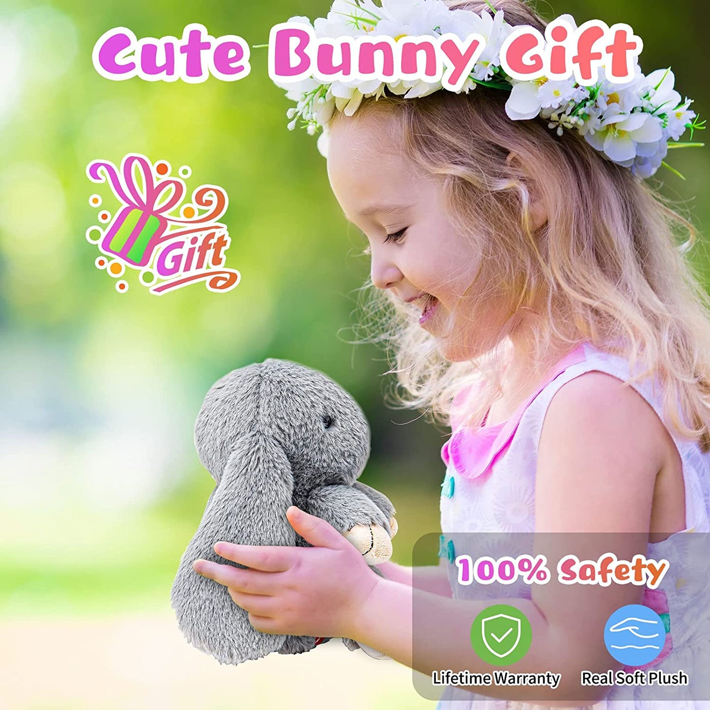 Talking Bunny Toys For Kids Repeats What You Say Interactive Stuffed Toy