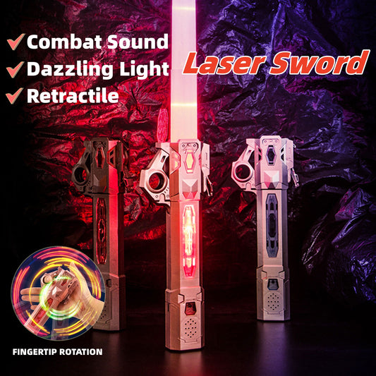 7 Colors RGB Laser Sword Retractable Flash Lightsaber Toys