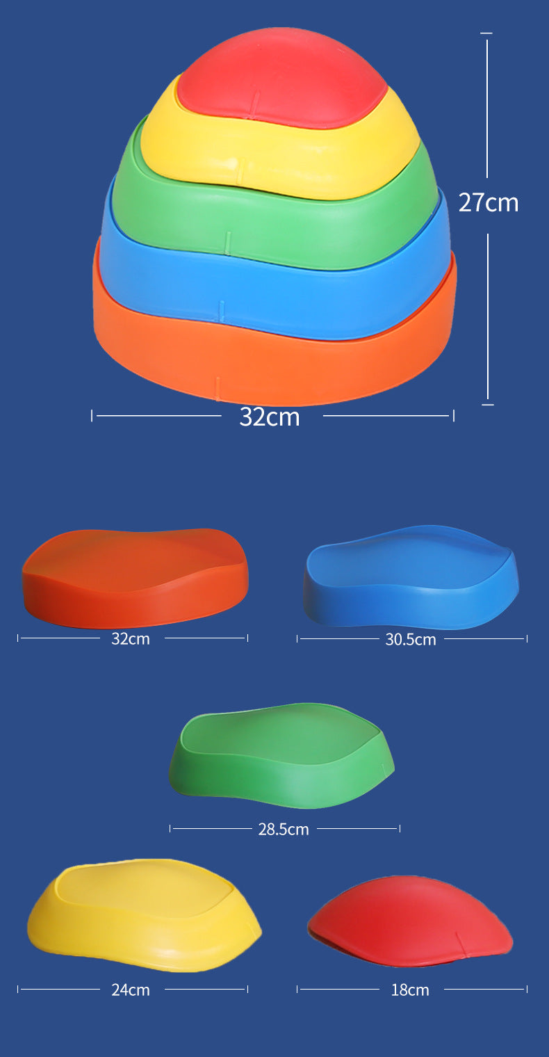 Non-slip Balance Stepping Stones Kids Sensory Integration Training Toys