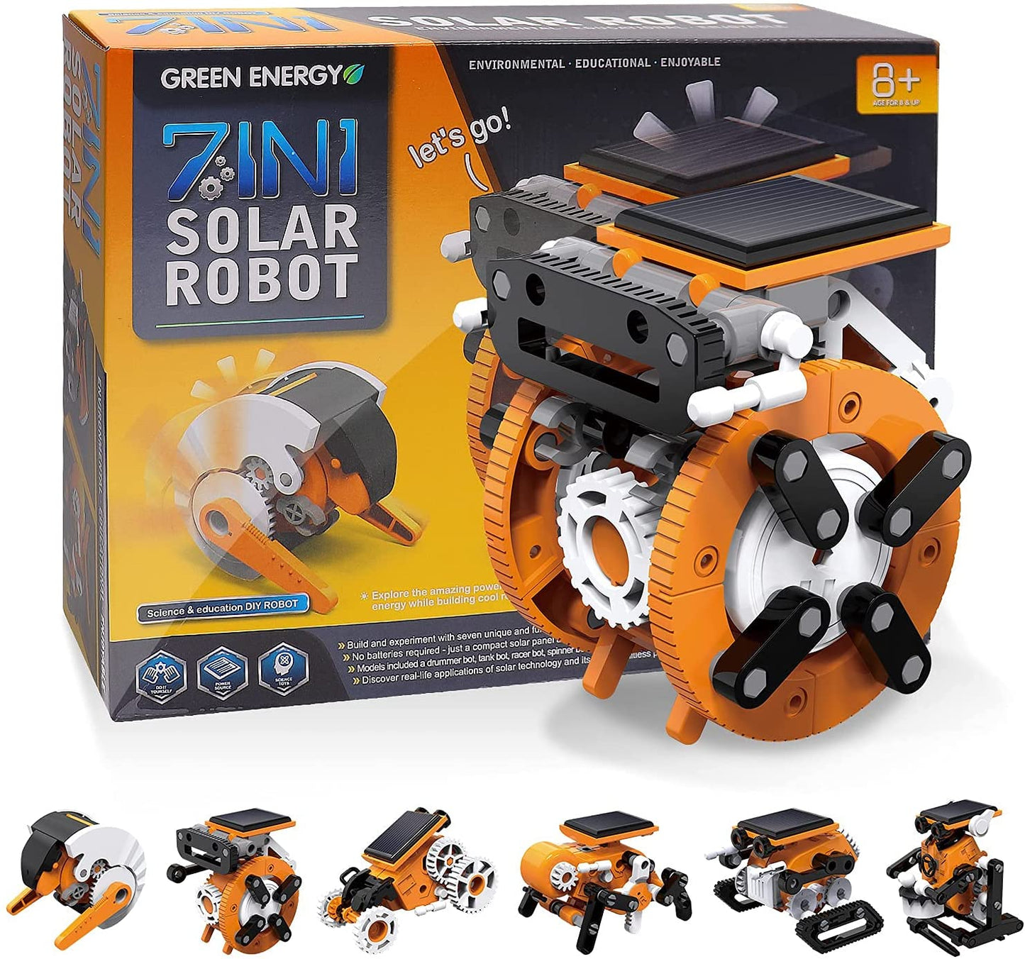 Seven-in-one Self-assembled Solar Robot Toy