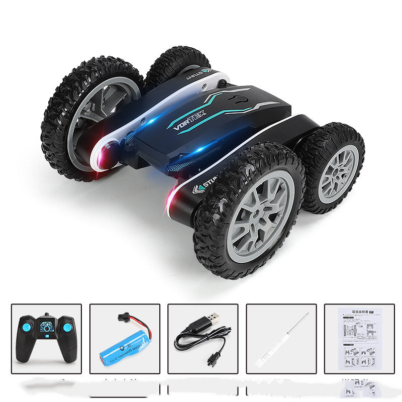 Remote Control Car Toy Butterfly Car Rollover Double-sided Car With Light