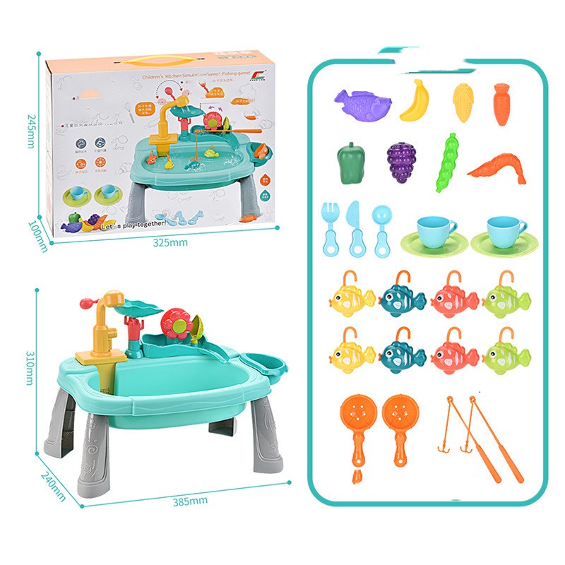 Munchkin Children's Fishing Platform Multifunctional Electric Water Cycle Float Turn And Turn Fishing Duckling Water Play Fishing Toys