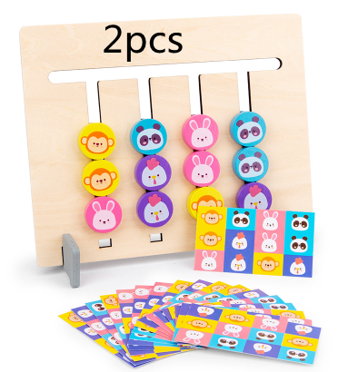 Double-sided Wooden Montessori Enlightenment Teaching Aids Children's Educational Toys